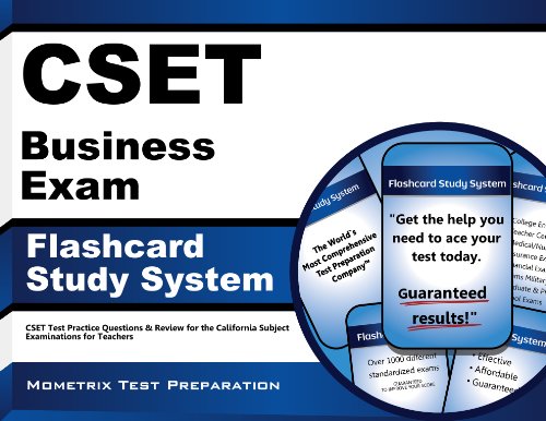 cset business exam flashcard study system cset test practice questions  review for the california subject examinations