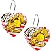 Handcrafted Heart Marine Insignia Earrings