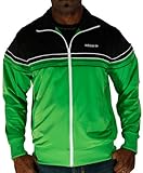 IMAGE OF Adidas - Piped Rack Op Mens Track Top In Intense Green,White, Size: Large, Color: Intense Green / White