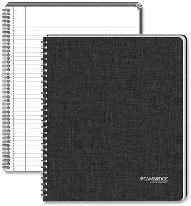 Wholesale CASE of 15 - Mead Cambridge Business Legal Ruled Notebooks-Hardbound Notebook,College Rld.,1 Sub,96 Sh,11"x8-1/2",BK