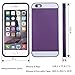 ULAK iPhone 6 Plus Case, iPhone 6S Plus Case Anti-Scratch Protective Shell TPU Bumper Cover Card Slot Holder for iPhone 6/6S Plus 5.5 inch-Purple