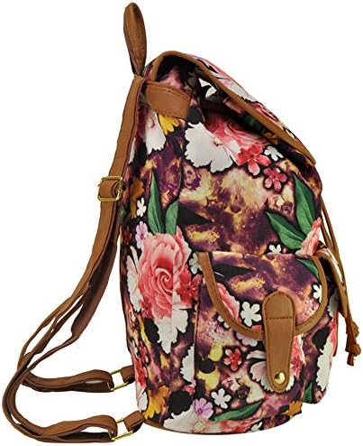 Vienlove(TM) Cute Canvas Girls Backpacks for School Floral Print Book/ School...