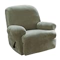 Stretch Royal Diamond Recliner Slipcover - Sage