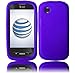 For ZTE Merit 990G Straight Talk Soft Silicone Rubber Skin Cover Case Sensational Purple + with Free Gift Aplus Pouch
