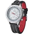 Detomaso Classic Herren-Armbanduhr FIRENZE Chronograph Silber Zifferblatt Leder