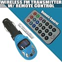 I-mobile Sd/mmc/usb/mp3 Wireless in Car Fm Transmitter with Remote (Blue)