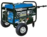 DuroMax XP4400E 4,400 Watt 7.0 HP OHV 4-Cycle Gas Powered Portable Generator With Wheel Kit And Electric Start