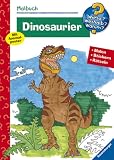 Dinosaurier: Malen, Stickern, Erstes Lernen