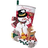 Bucilla Snowman and Friends Stocking Kit [Warning: Choking hazard small parts]