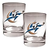 Washington Wizards NBA 2pc Rocks Glass Set - Primary Logo