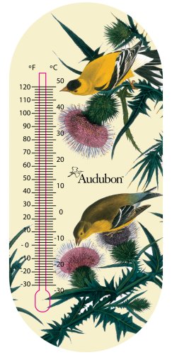Audubon 8-Inch Thermometer, Goldfinch