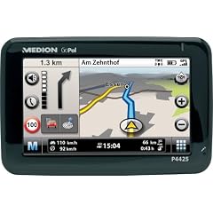 Medion P4425 PNA Navigationssystem komplett Europa, Bluetooth, TMC, Fingerprint Sensor, 2 GB SD Karte + GoPal Navigationssoftware PE 4.0