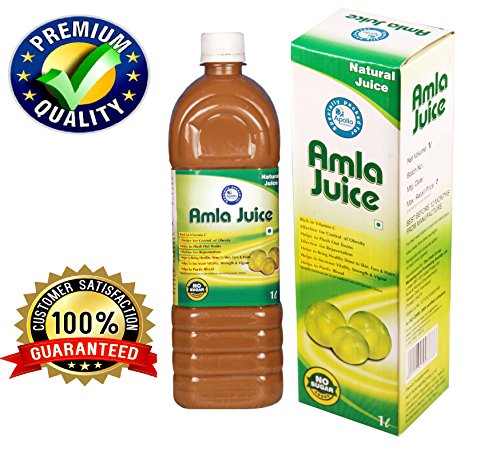 Amla Juice / Indian Gooseberry Juice / Emblica Officinalis 1000 Ml (33.8 Oz) 1 Liter - â˜… Rich in Vitamin C - â˜… No Artificial Color and Flavour Added - â˜… Wild Amla Directly From Naturally Growing Amla of Lower Shivalik Hills of Himalayas - â˜… A