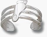 North Carolina Tar Heels Tar Heel Toe Ring - Sterling Silver Jewelry