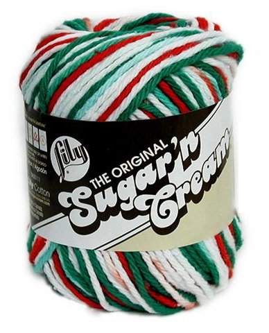 Lily Sugar 'n Cream 100% Cotton Yarn - Ombres ~ MISTLETOE # 0138 ~ 2 oz./57 g.