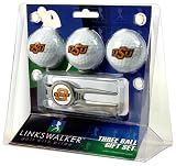 Oklahoma State Cowboys 3 Golf Ball Gift Pack w/ Kool Tool - NCAA College Athletics