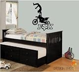 Fox Racing Motorcross Dirt Bike Vinyl Wall Art Decor
