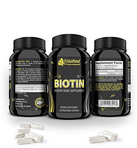 Biotin Hair Vitamins loss growth 10000mcg grow faster healthy skin brittle nails Biotin Hair Vitamins loss growth 10000mcg grow faster healthy skin brittle nails