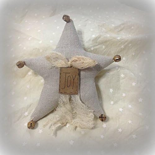 Shabby Chic Linen Star Ornament