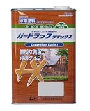 和信ペイント ガードラックラテックス プロ仕様の水性屋外木部用塗料 鮮明な発色・高耐候性 オリーブ 3.5kg