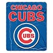Northwest NOR-1MLB031010006RET Chicago Cubs MLB Light Weight Fleece Blanket- Wicked Series- 50x60 in.