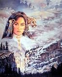 Indian Princess & Mt. Lion 8 x 10 Multicultural Art Print Poster