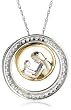 14k Two-Tone Interchangeable Diamond Mother's Day Pendant (1/7 cttw, H-I Color, I2 Clarity)