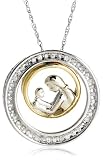 14k Two-Tone Interchangeable Diamond Mother's Day Pendant