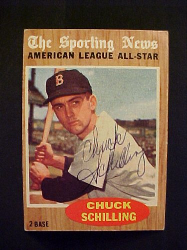 Chuck Schilling Boston Red Sox #467 1962 Topps Signed Autographed Baseball Card