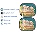 Big Ant Car Sun Shade for Side Window Lovely Dogs Design - Baby Car Sunshade Protector Sunlight & Glare Protection - UV Blocker - Sun Protection For Car, Baby and Kids (2 Pack)
