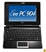 ASUS Eee PC 904HA 8.9-Inch Netbook (1.6 GHz Intel ATOM N270 Processor, 1 GB RAM, 160 GB Hard Drive, XP Home, 6 Cell Battery) Fine Ebony
