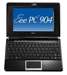 ASUS Eee PC 904HA 8.9-Inch Netbook (1.6 GHz Intel ATOM N270 Processor, 1 GB RAM, 160 GB Hard Drive, 10 GB Eee Storage, XP Home, 6 Cell Battery) Fine Ebony