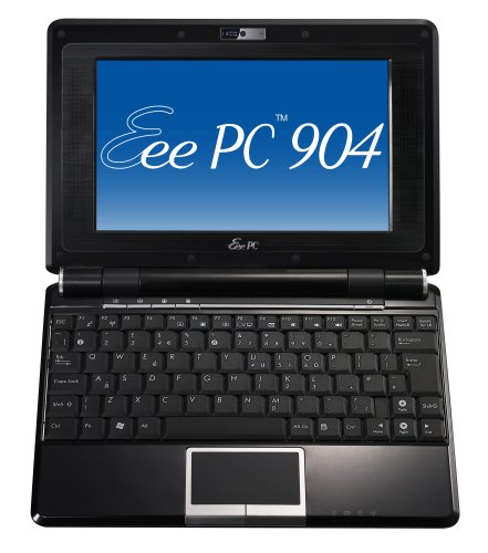 ASUS Eee PC 904HA 8.9-Inch Netbook (1.6 GHz Intel ATOM N270 Processor, 1 GB RAM, 160 GB Hard Drive, XP Home, 6 Cell Battery) Fine Ebony