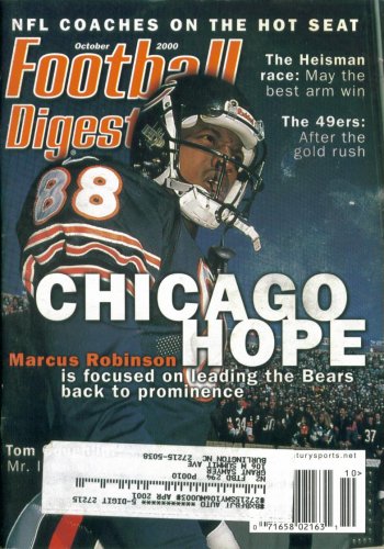 Football Digest : Chicago Bears' Marcus Robinson (October 2000)
