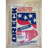 Oreck Hypo-Allergenic Filter System Bags for Compact Canisters. Fits All Housekeep Compact Canister Models, And All Buster B models, 12 Pack.