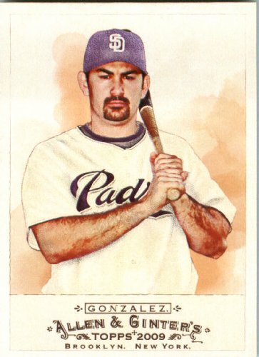 2009 Topps Allen & Ginter Baseball Card #168 Adrian Gonzalez San Diego Padres - MINT Condition - Shipped In Protective ScrewDown Display Case!