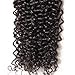 ALI JULIA 3 Bundles Brazilian Virgin Curly Hair Weave 7A Grade 100% Unprocessed Human Hair Weft Extensions Natural Color 95-100g/pc Mixed Length