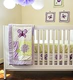 Pam Grace Creations 10 Piece Crib Bedding Set, Lavender Butterfly