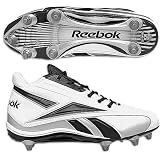 Reebok Men's NFL Thorpe Mid D2 (Sz. 19, White/black)