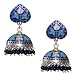 Enamel Earrings Sterling Silver Jewelry 1.50 inches (erg152)