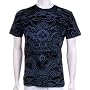 "JiPPiJ" Flying Dragon - All over Cloud Graphic Design Screen Printed Cotton Adult Mens Fashion T-Shirt - New !