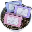 elizabethW Triple Milled Gift Soap Set- 3 Bars, 3.5 oz each, Lavender, Lilac and Rose Fragrance