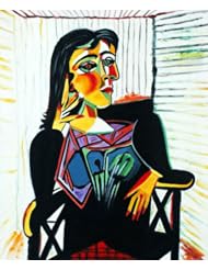 Picasso - Woman with Book Oil Painting on Canvas Repro 20x24"