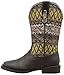 Roper Aztec Metallic Square Toe Bling Cowgirl Boot (Toddler/Little Kid)