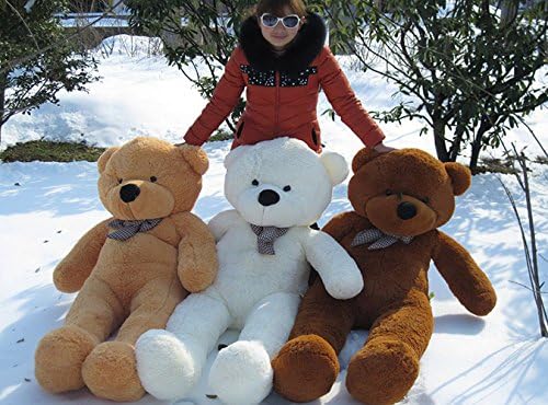 100cm 40inch White Giant Large Size Teddy Bear Stuffed Plush Toys Birthday Gifts