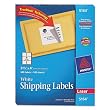 Laser Labels, Mailing, Permanent, 3-1/3"x4", 600/BX, White