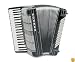 Hohner Morino V 120 Bass Piano Accordion, Black