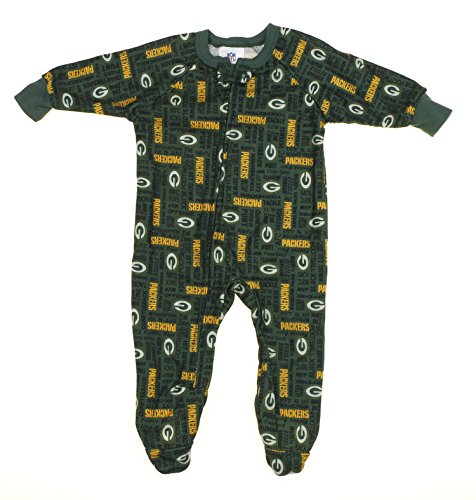 Green Bay Packers NFL Newborn and Toddler Fleece Sleeper, Green