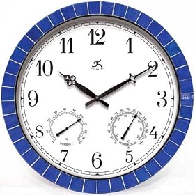 Clarion Wall Clock - Blue from Thermometer Clocks