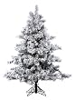 4.5' Flocked Alaskan Artificial Christmas Tree - Unlit